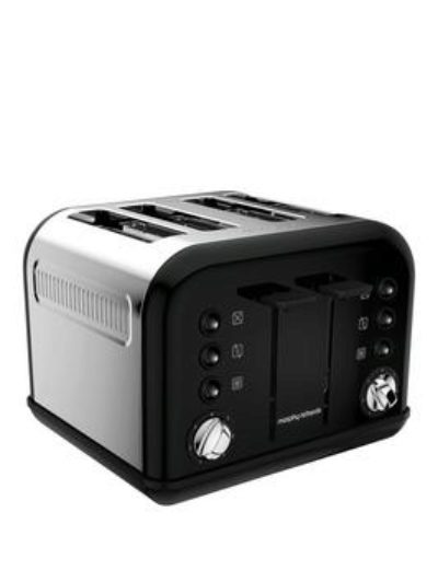 Morphy Richards Accents 4-Slice Toaster - Black